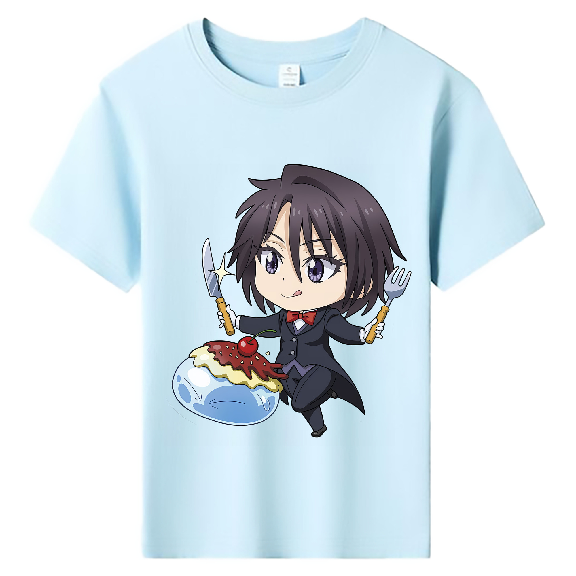 （画像用） 転スラ Regarding Reincarnated to Slime 綿100％キッズTシャツ（フロントプリント）